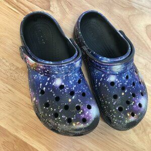 Crocs Classic Clog - Little Kid / Big Kid - C12,  Galaxy, Unisex, EUC